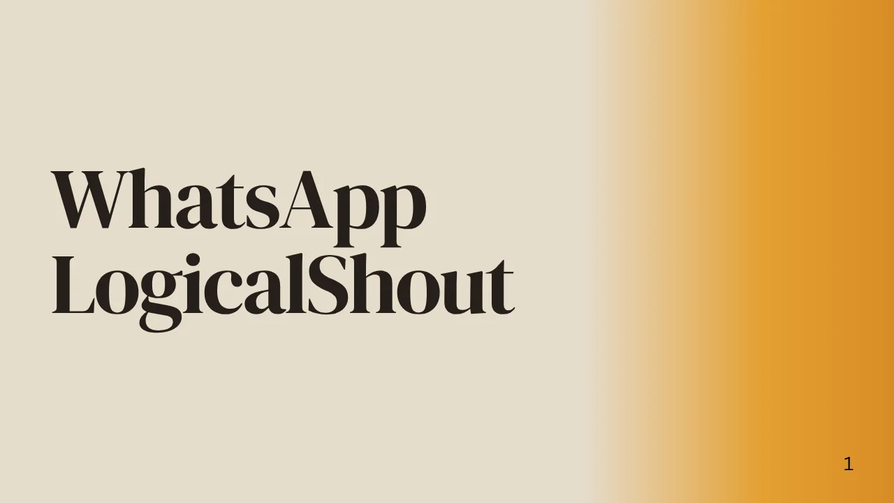 WhatsApp LogicalShout